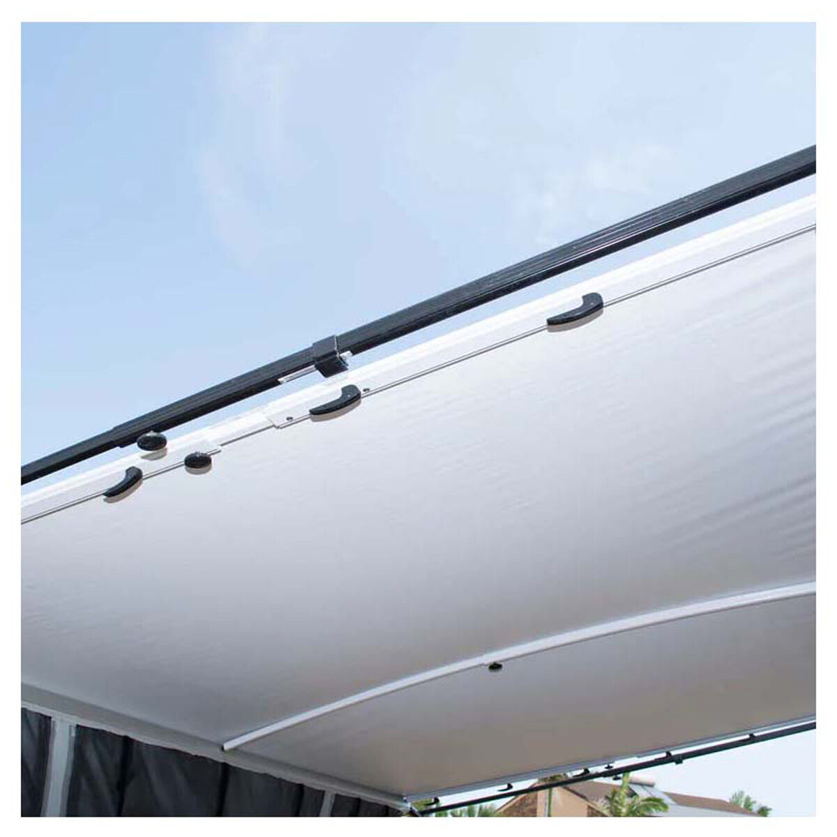 Aussie Traveller Anti Flap Kit Black 2.1x2.2m, , bcf_hi-res