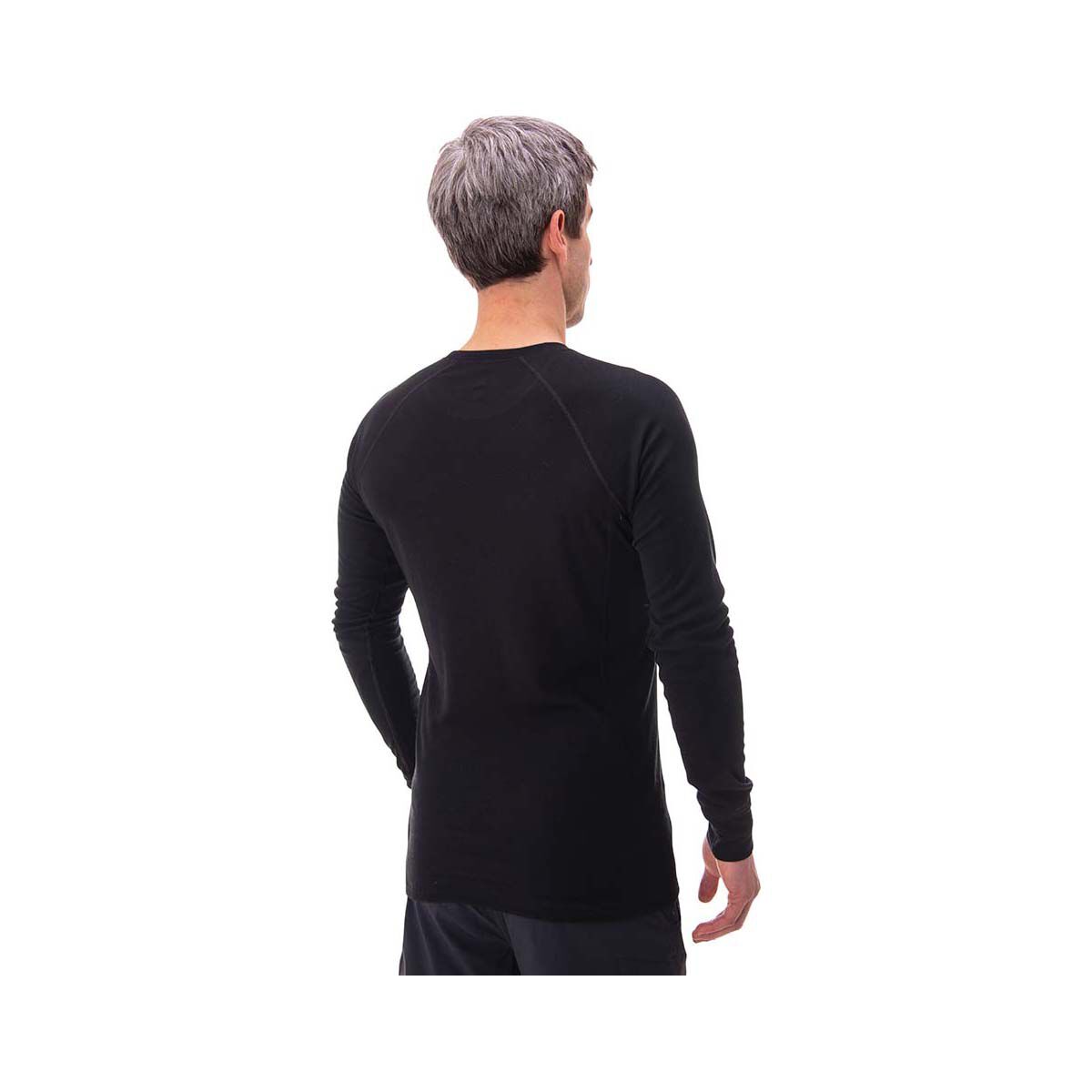 Macpac Men's Geothermal Long Sleeve Top V2, Black, bcf_hi-res