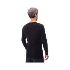 Macpac Men's Geothermal Long Sleeve Top V2, Black, bcf_hi-res