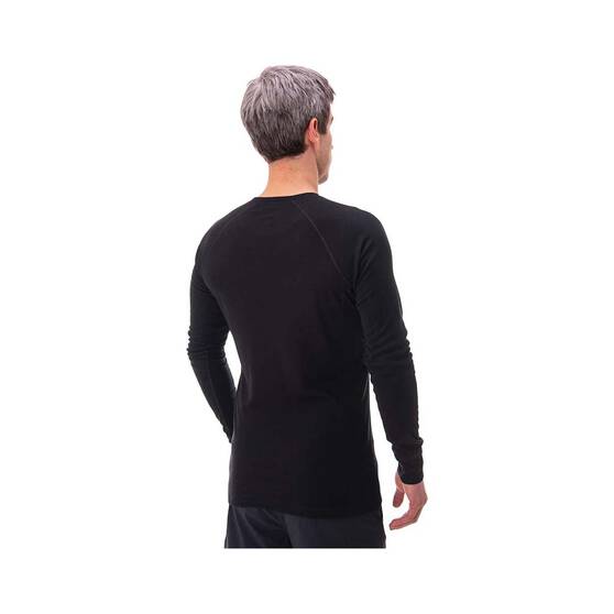 Macpac Men's Geothermal Long Sleeve Top V2, Black, bcf_hi-res