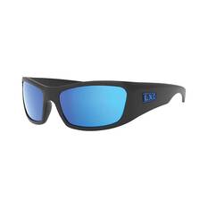 LXD Unisex Flores Sunglasses Polar Black with Blue Mirror Lens, , bcf_hi-res