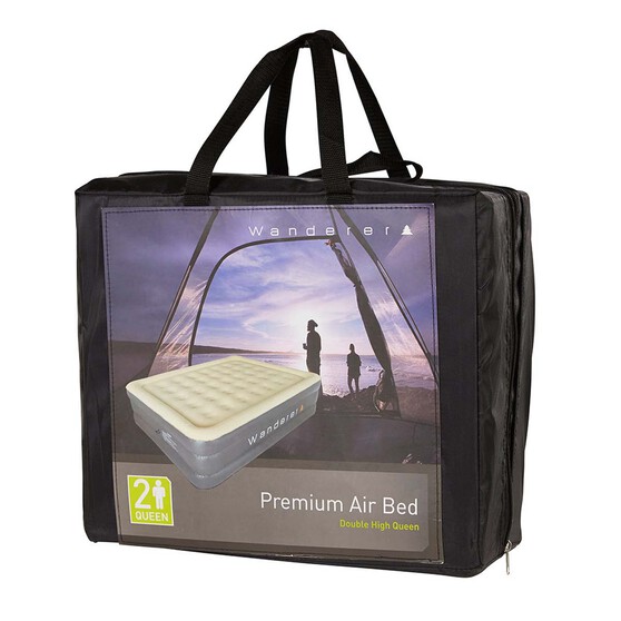 Wanderer Double High Premium Air Bed Queen Bcf - Wanderer Queen Air Bed With Built In Pump Wanderer Double High Premium Air Bed Queen Bcf - Wanderer Queen Air Bed With Built In Pump