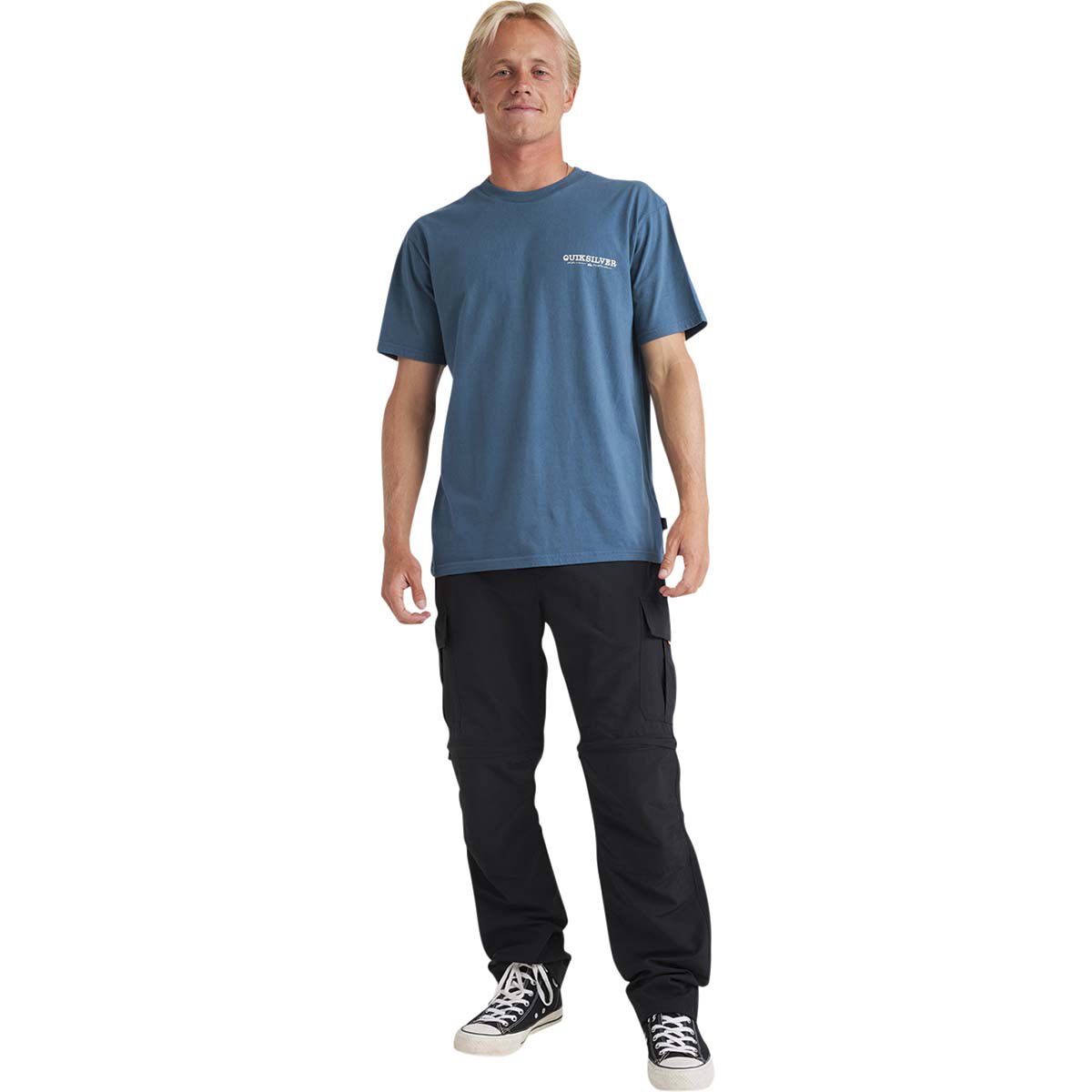 Quiksilver Men&rsquo;s School&rsquo;s Out Short Sleeve Tee Majolica Blue S, Majolica Blue, bcf_hi-res