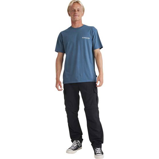 Quiksilver Men’s School’s Out Short Sleeve Tee Majolica Blue S, Majolica Blue, bcf_hi-res