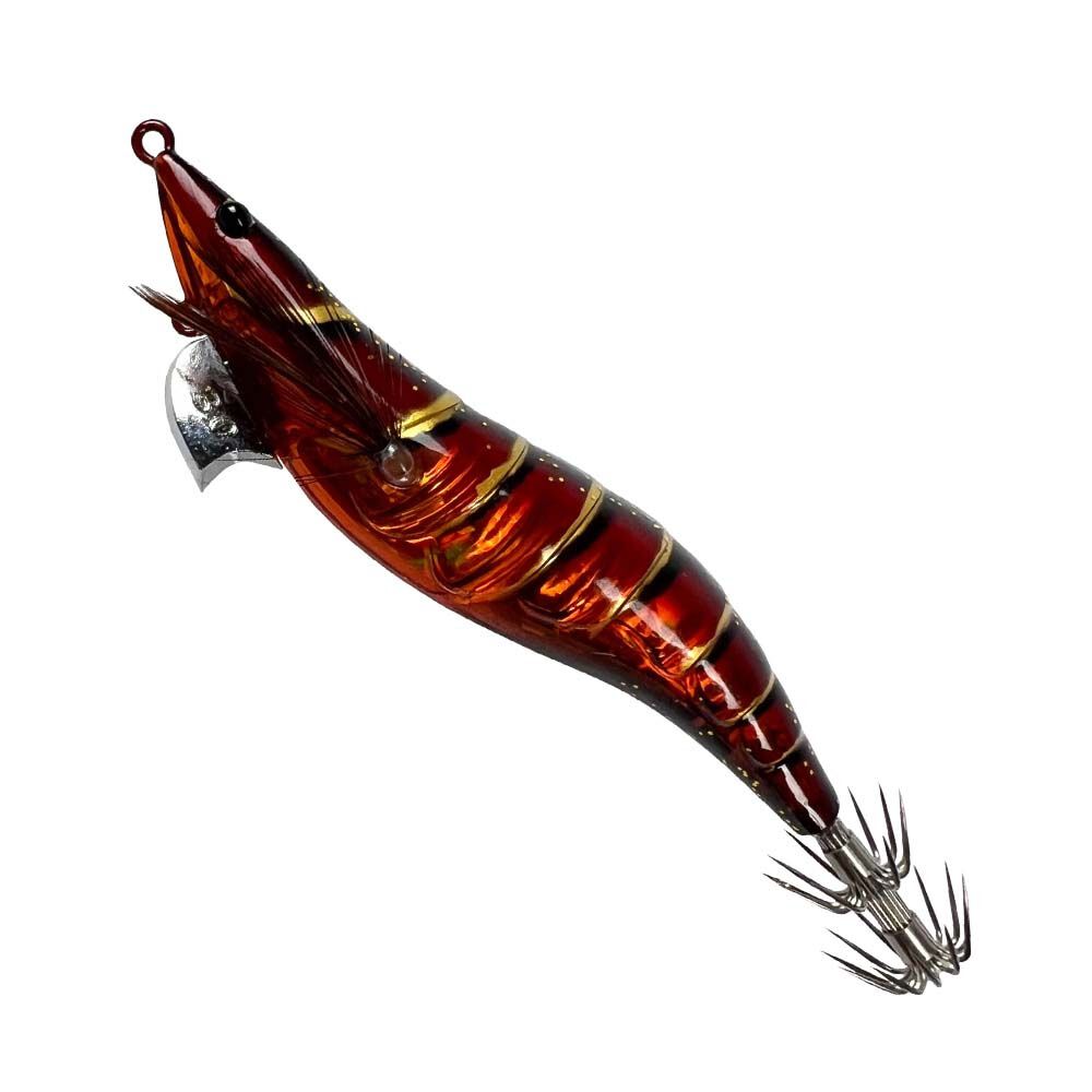Ocean's Legacy Egi Seek Squid Jig 3.5D Blood Orange, Blood Orange, bcf_hi-res