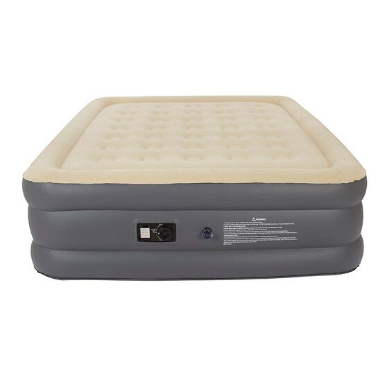 Wanderer Double High Premium Air Bed With Pump Queen Bcf