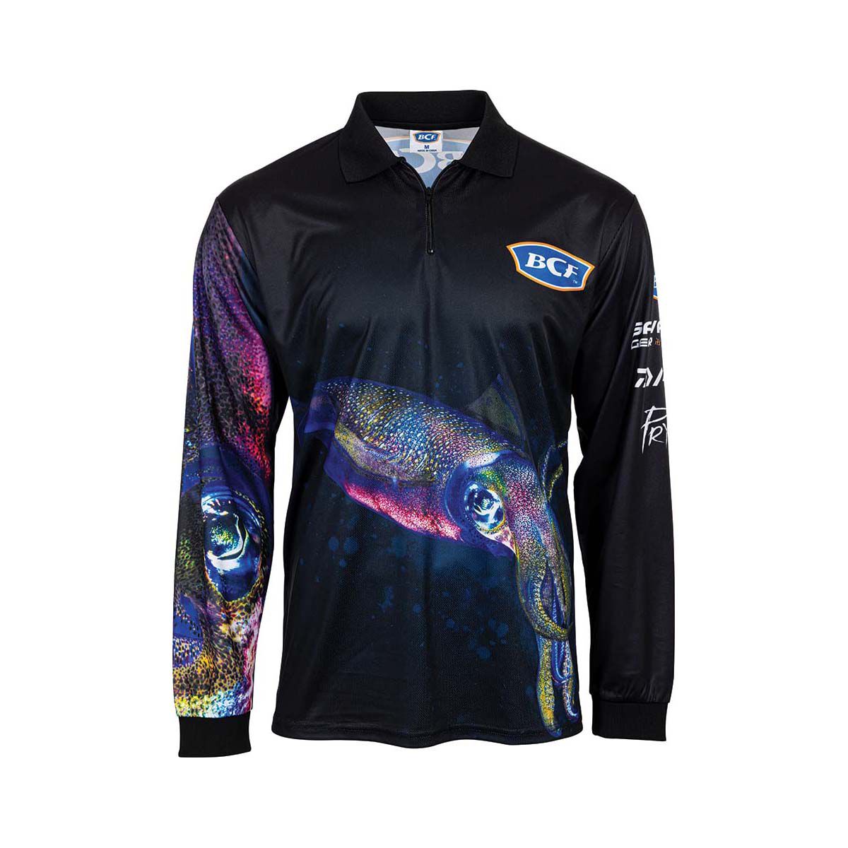 BCF Men&rsquo;s Squid Fishing Shirt Black S, Black, bcf_hi-res