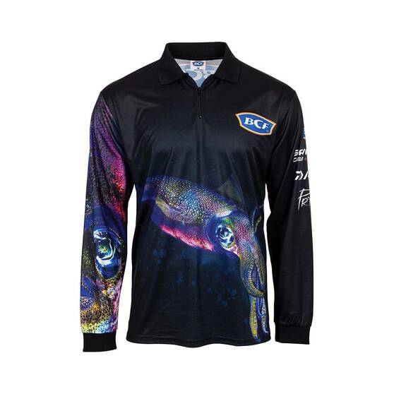 BCF Men’s Squid Fishing Shirt, Black, bcf_hi-res