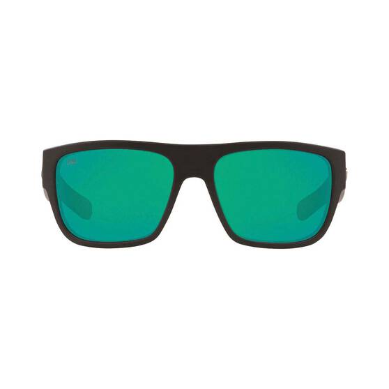 Costa Sampan Men's Sunglasses Black with Green Lens, , bcf_hi-res