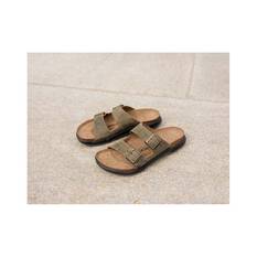 Birkenstock Men's Arizona Cross Town Sandals, Faded Khaki/Oiled, bcf_hi-res