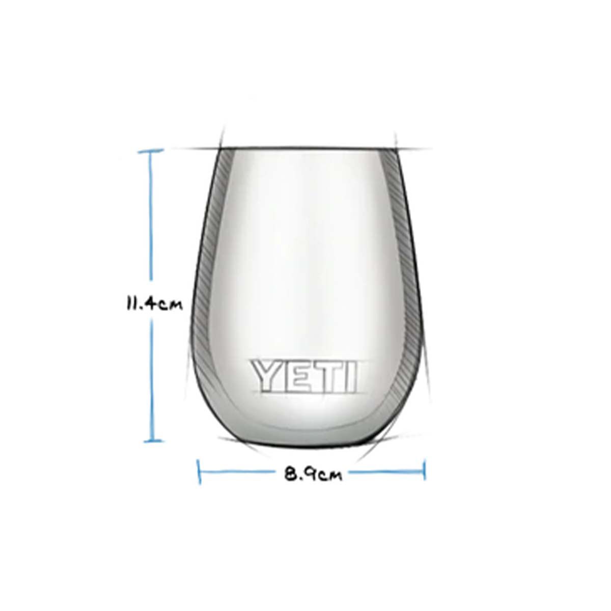 Yeti wine tumbler seafoam top