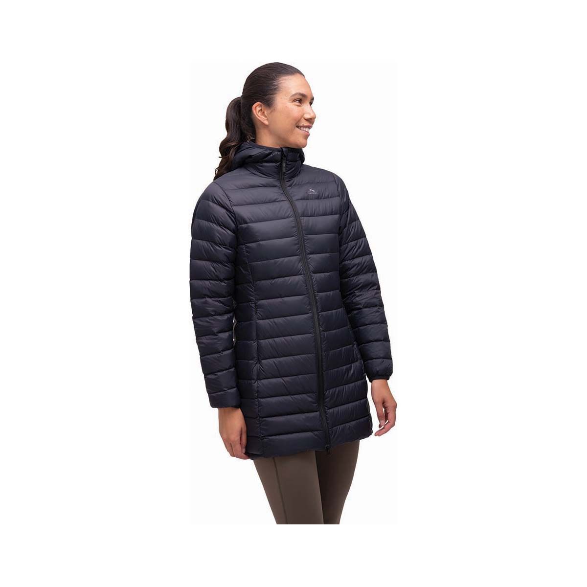 Macpac Women's Uber Light Hooded Down Coat V2 Black 8, Black, bcf_hi-res