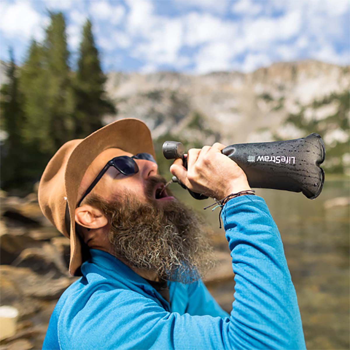 LifeStraw Peak Collapsible Squeeze Bottle Water Filter System 650ml, , bcf_hi-res