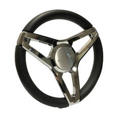 Gussi Molino Steering Wheel 342mm with Chromed Spokes, , bcf_hi-res