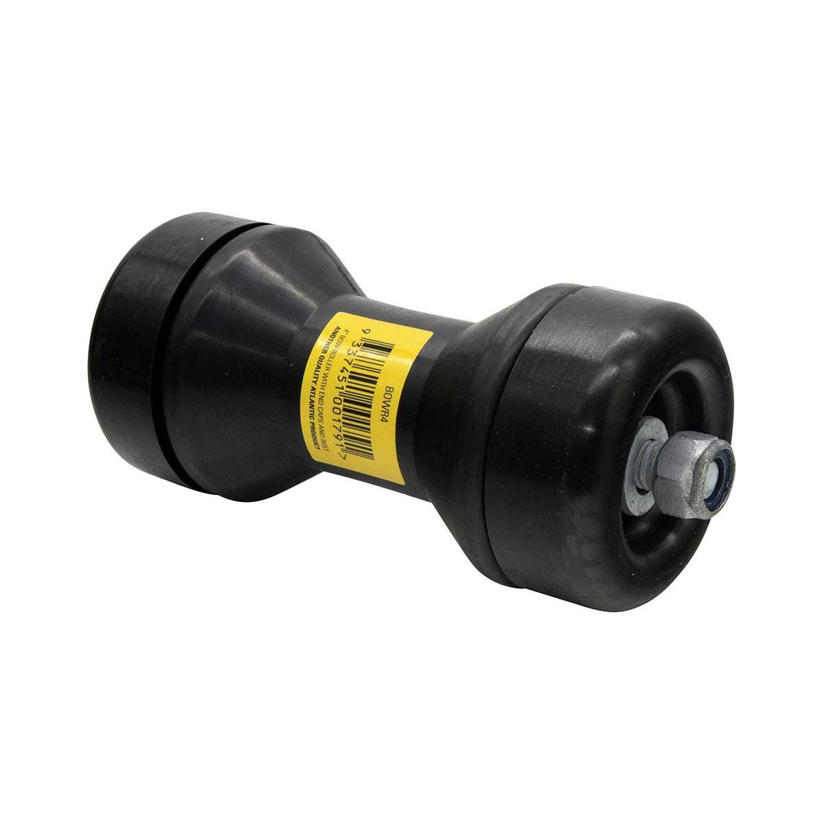 Atlantic Trailer Roller 4" Bow Roller W/End Caps & Bolt, , bcf_hi-res