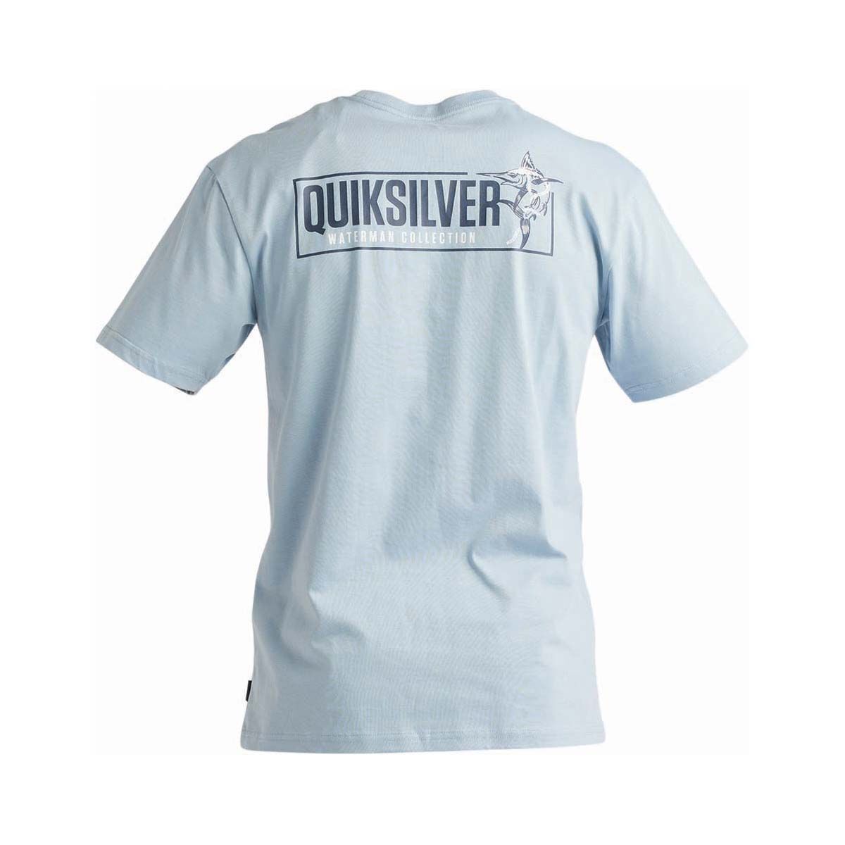 Quiksilver Men's Fish On Short Sleeve Tee, Ashley Blue, bcf_hi-res
