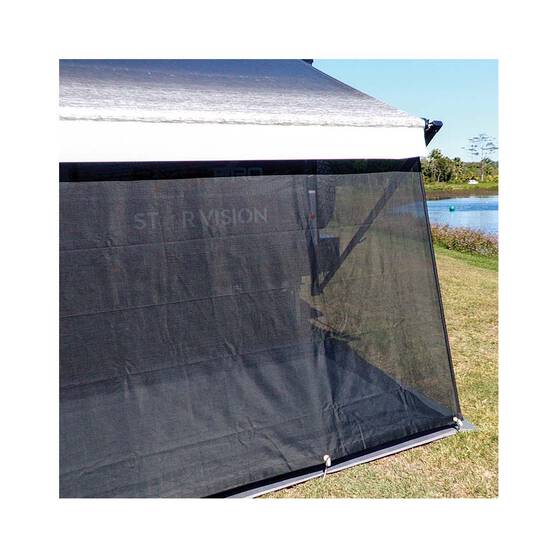 Aussie Traveller Privacy Screen Pop Top End Black, , bcf_hi-res