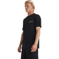 Quiksilver Men’s South Side Short Sleeve Tee, Black, bcf_hi-res