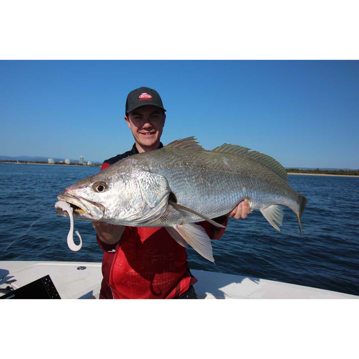 Berkley Gulp! Nemesis Soft Plastic Lure 6.5in White Glow, White Glow, bcf_hi-res