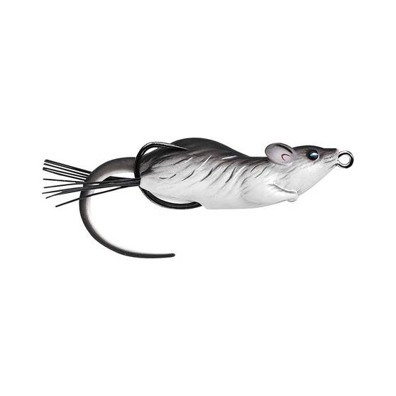 Livetarget Hollow Body Mouse Surface Lure 2.25in Black White, Black White, bcf_hi-res