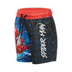 Marvel Kids' Spiderman Boardshorts Black 7, Black, bcf_hi-res