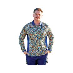 TradeMutt Men's Graphic Long Sleeve Polo, , bcf_hi-res