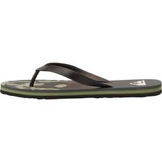 Quiksilver Men’s Molokai Art II Thongs, Green, bcf_hi-res