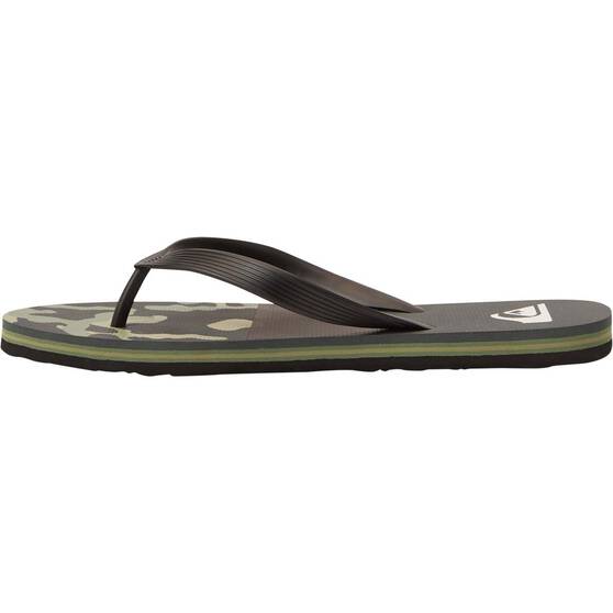 Quiksilver Men’s Molokai Art II Thongs, Green, bcf_hi-res