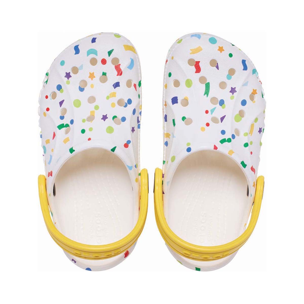 Crocs Kids' Baya Seasonal Printed Clogs, White / Multi, bcf_hi-res