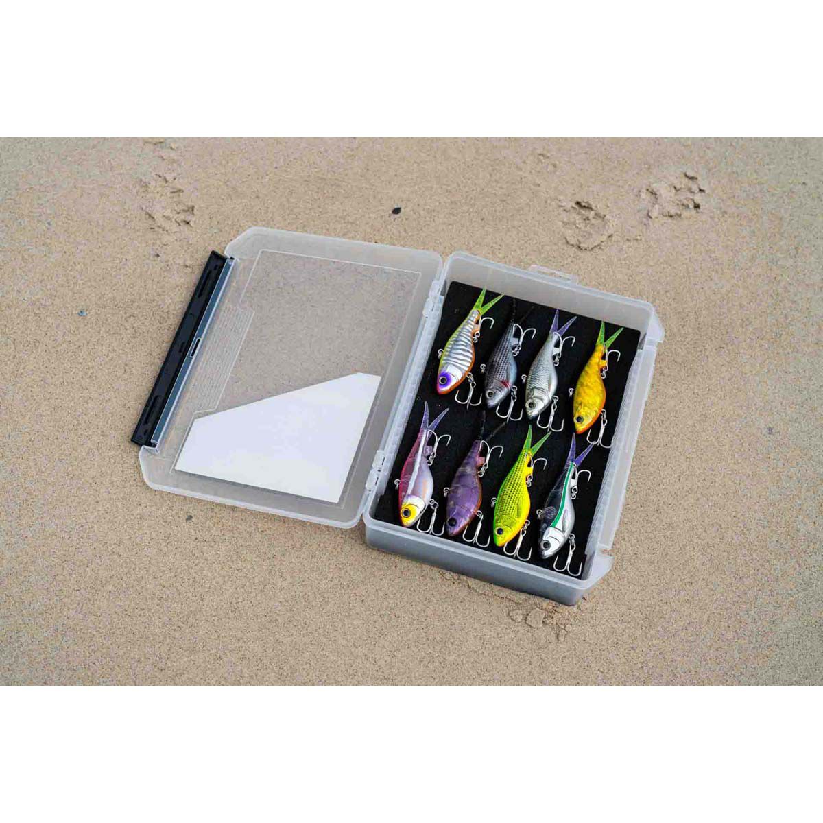 Meiho Slit Foam 3020NDDM Tackle Box Clear, , bcf_hi-res