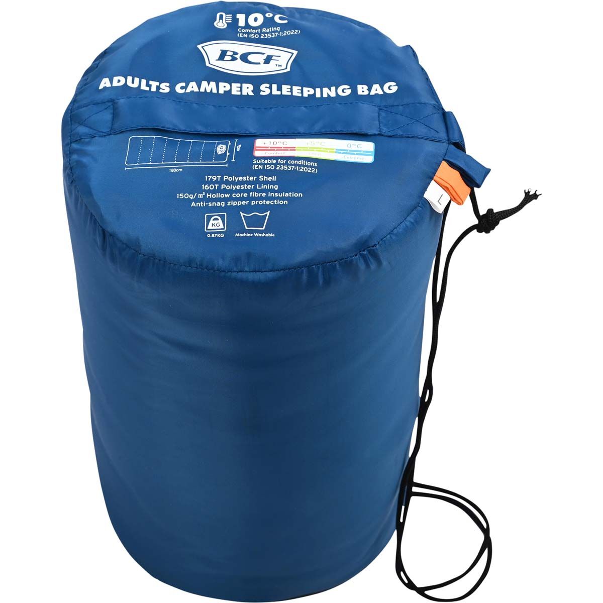 BCF Adults Camper Sleeping Bag 10&deg;, , bcf_hi-res