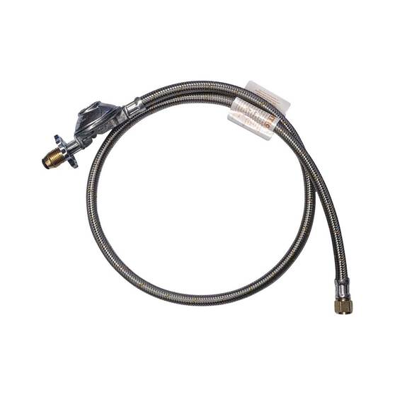 Bromic Regulator & Hose Assembly 2kg H/W SS 120, , bcf_hi-res