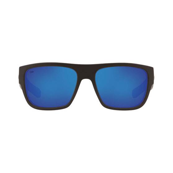 Costa Sampan Men's Sunglasses Black with Blue Lens, , bcf_hi-res