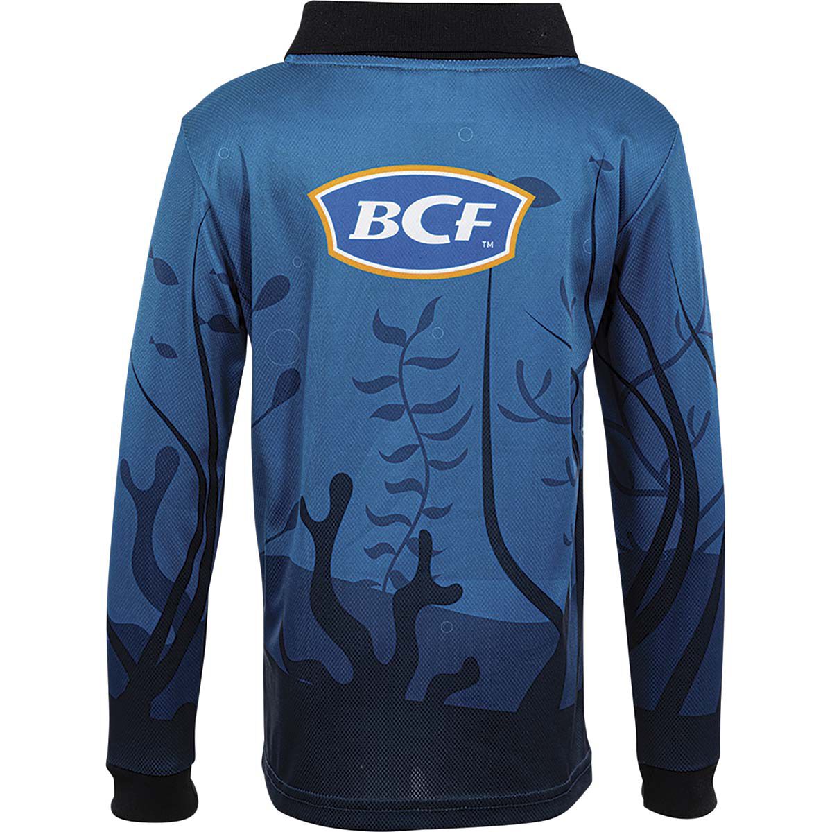 BCF Kids&rsquo; Happy Shark Fishing Shirt Navy 4, Navy, bcf_hi-res
