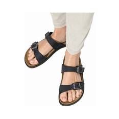 Birkenstock Women’s Sierra Cross Town Oiled Leather Sandals, Black, bcf_hi-res