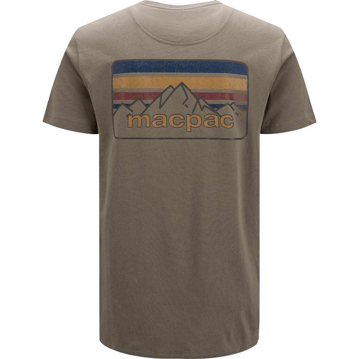Macpac Men's Mountain in the Sky Short Sleeve T-Shirt, Kelp, bcf_hi-res