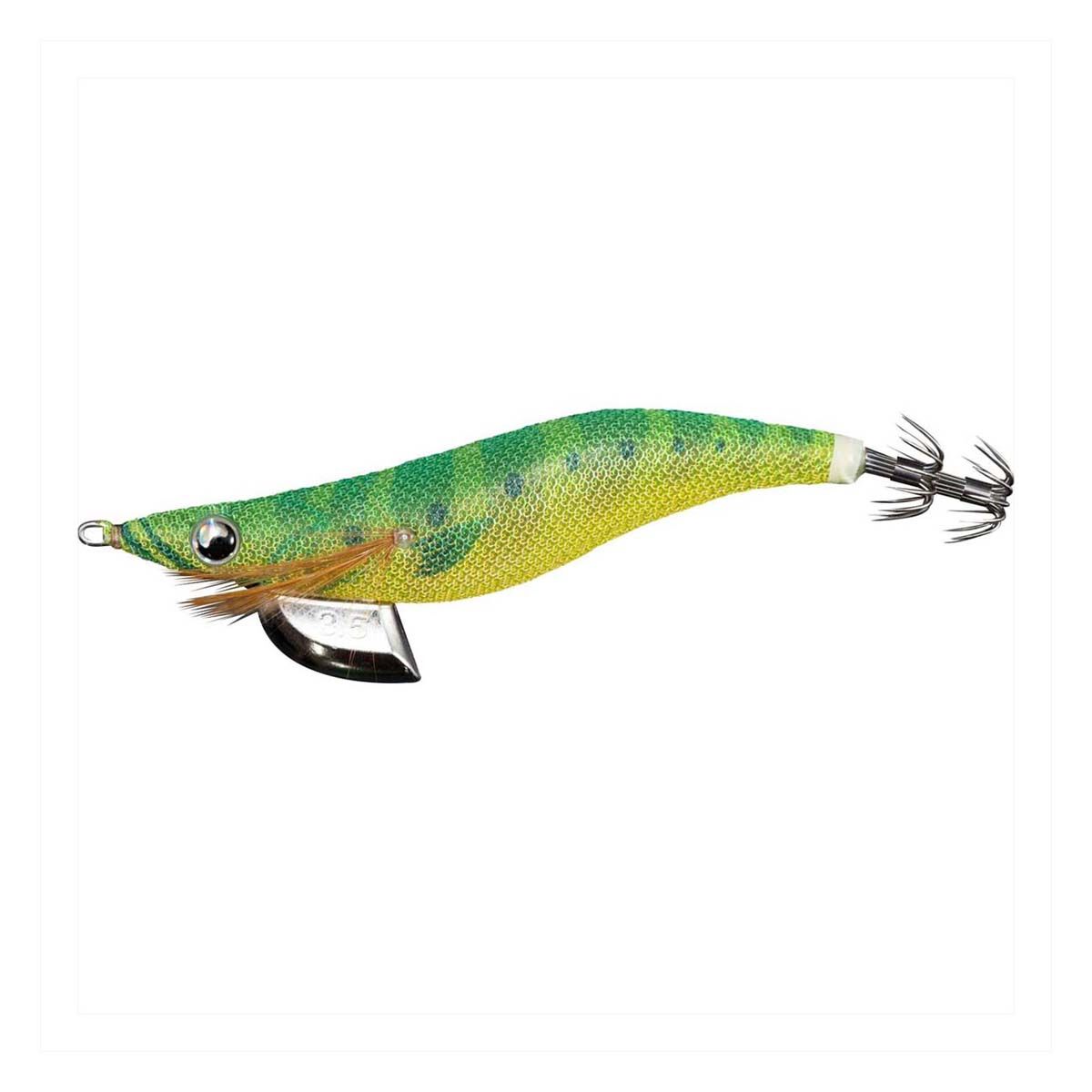 Yamashita EGI OH F Squid Jig 2.5 Chartreuse Tiger, Chartreuse Tiger, bcf_hi-res