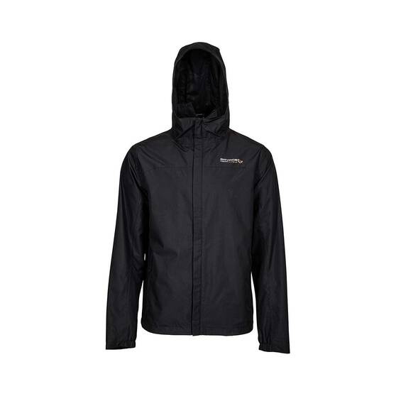 Savage Gear Men's Rain Jacket, Black, bcf_hi-res