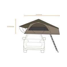 Darche Intrepidor 1400mm Roof Top Tent, , bcf_hi-res