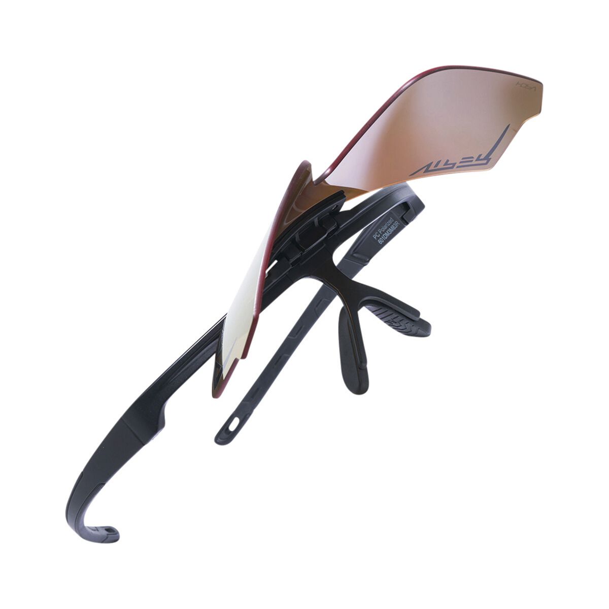 Pit Viper The Exec Flip-Offs Polarised Sunglasses Gold, Gold, bcf_hi-res