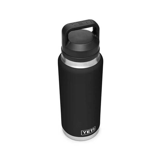 YETI® Rambler® Bottle 36 oz (1065 ml) with Chug Cap Black, Black, bcf_hi-res