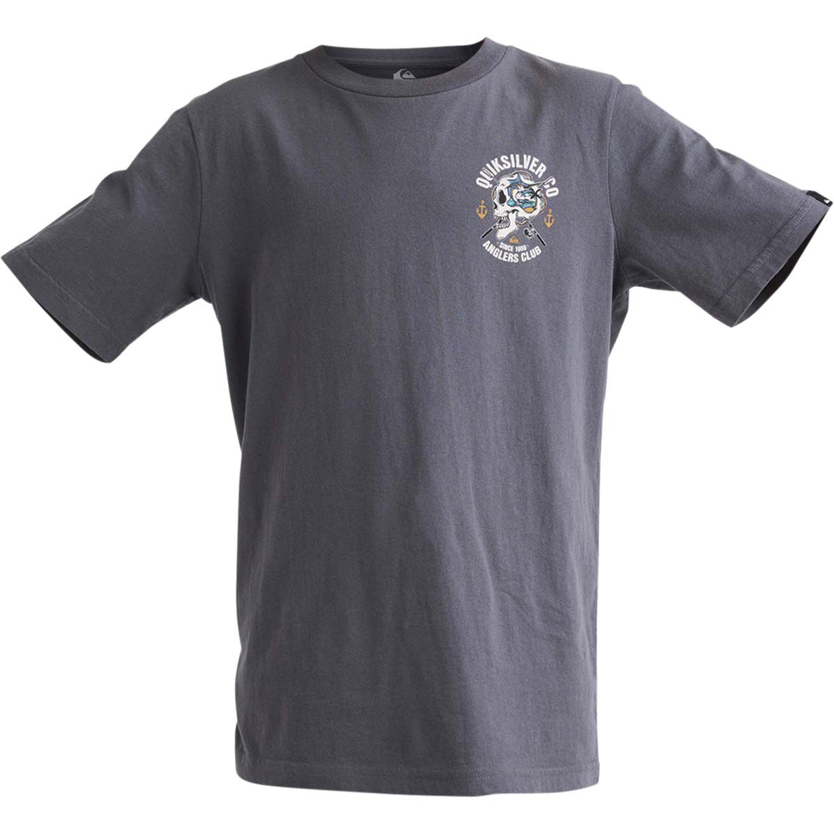 Quiksilver Youth Anglers Club Short Sleeve Tee Smoke 8, Smoke, bcf_hi-res