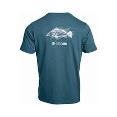 Shimano Men's Barramundi Short Sleeve Tee Teal S, Teal, bcf_hi-res