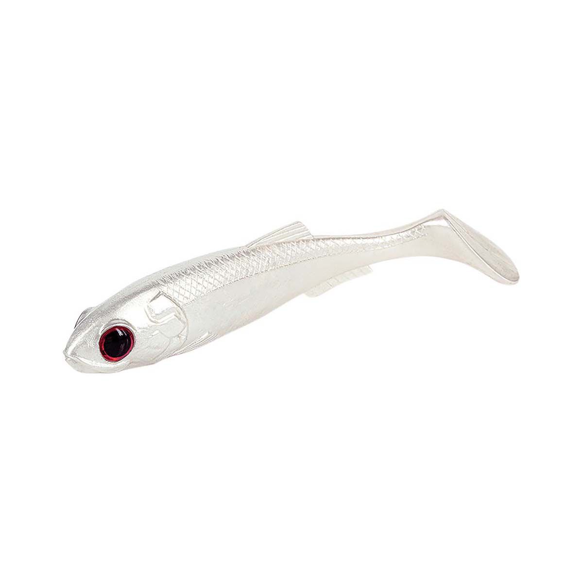 Molix RT Shad Soft Plastic Lure 3.5in White, White, bcf_hi-res