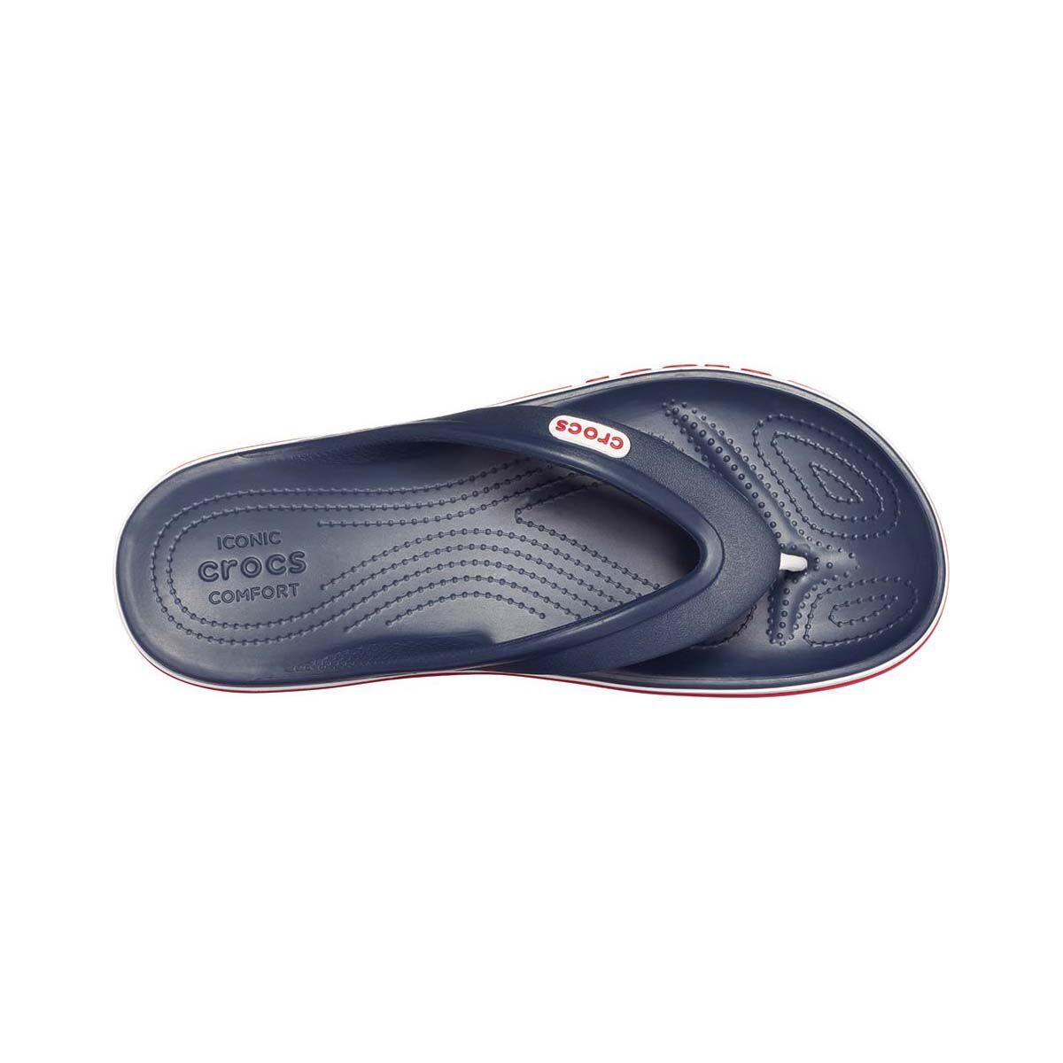 Crocs Unisex Bayaband Thongs Navy/Pepper M4/W6, Navy/Pepper, bcf_hi-res
