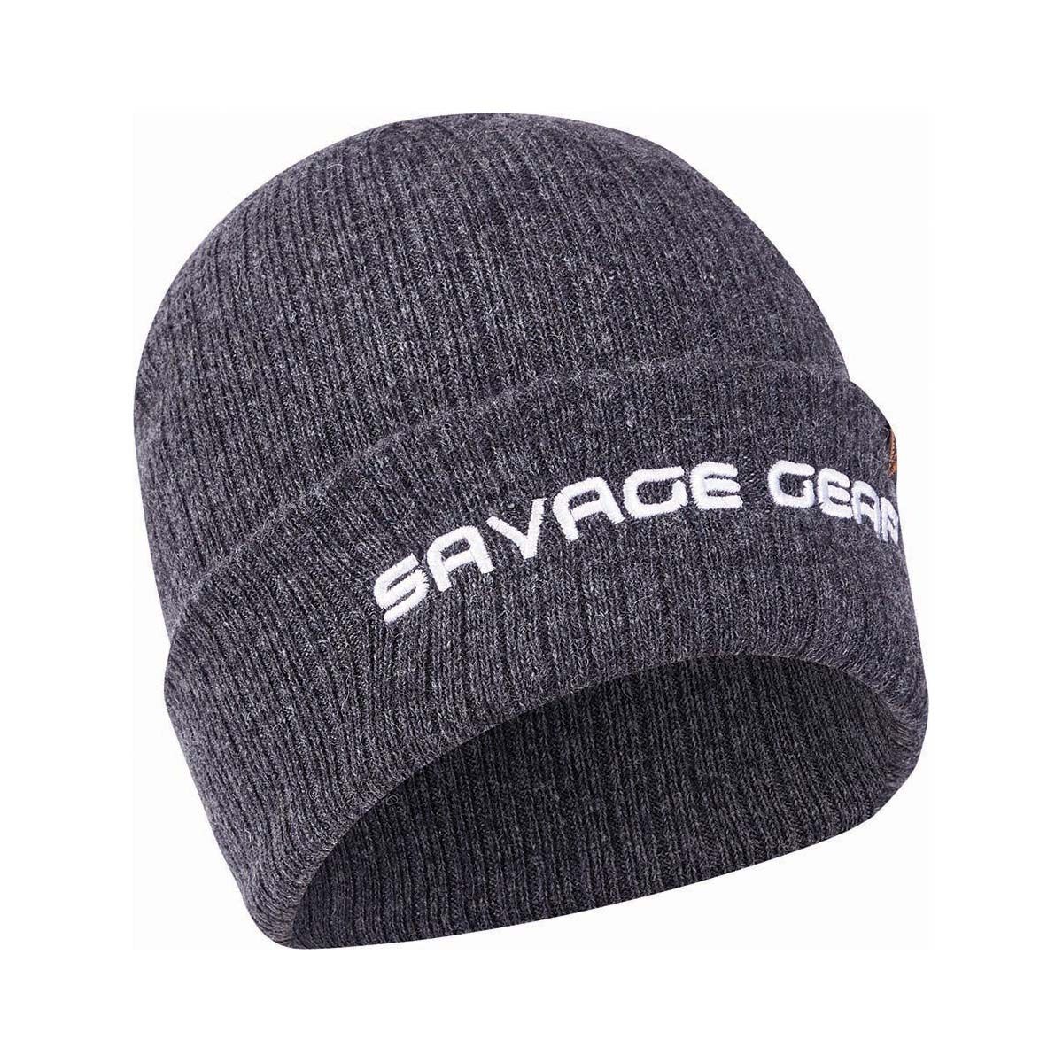 Savage Gear Unisex Beanie Charcoal OSFM, Charcoal, bcf_hi-res