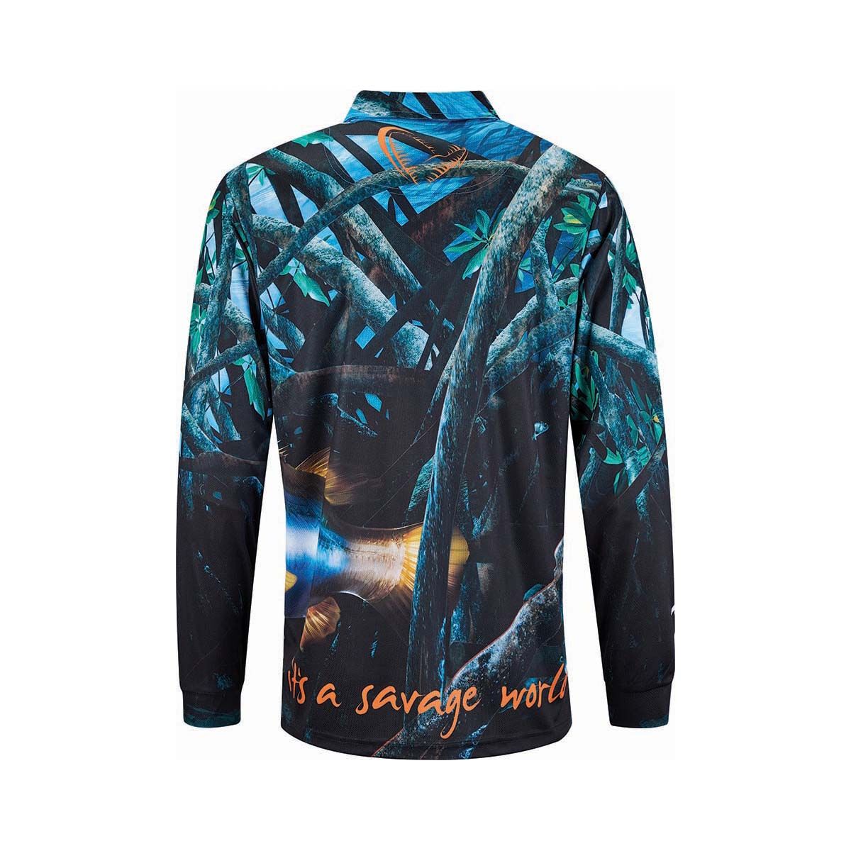 Savage Gear Men's Barra Fishing Shirt Multi S, Multi, bcf_hi-res