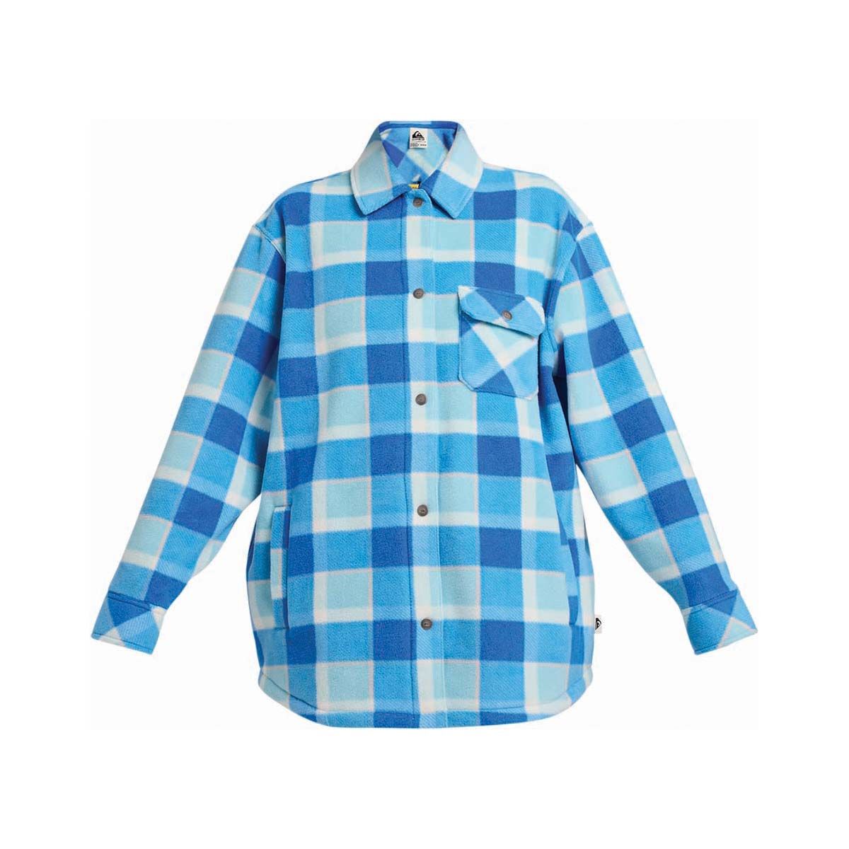 Quiksilver Women&rsquo;s Camp Queen Polar Fleece Shirt Campanula S, Campanula, bcf_hi-res