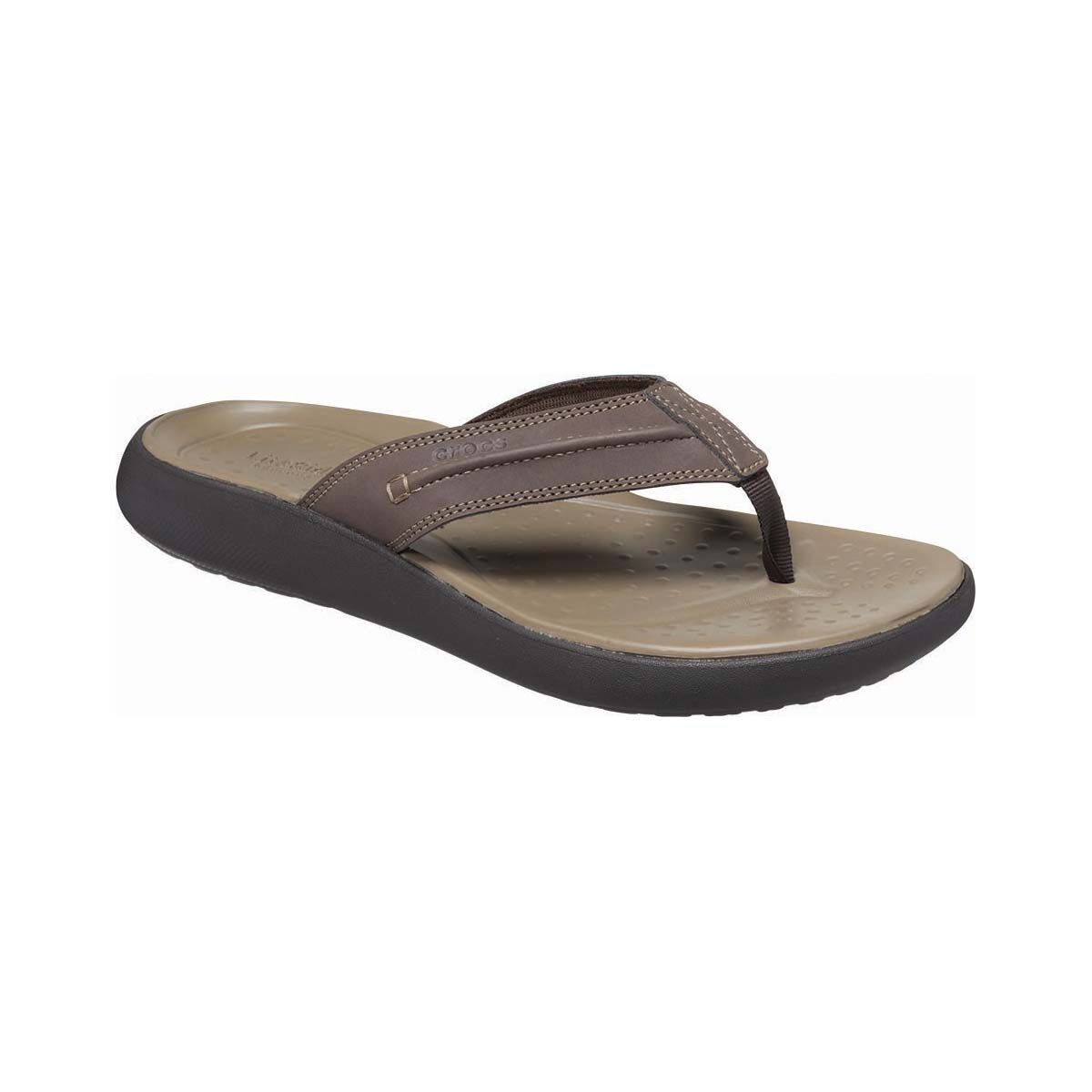 Crocs Men's Yukon Vista II LiteRide&trade; Thongs Espresso M7, Espresso, bcf_hi-res