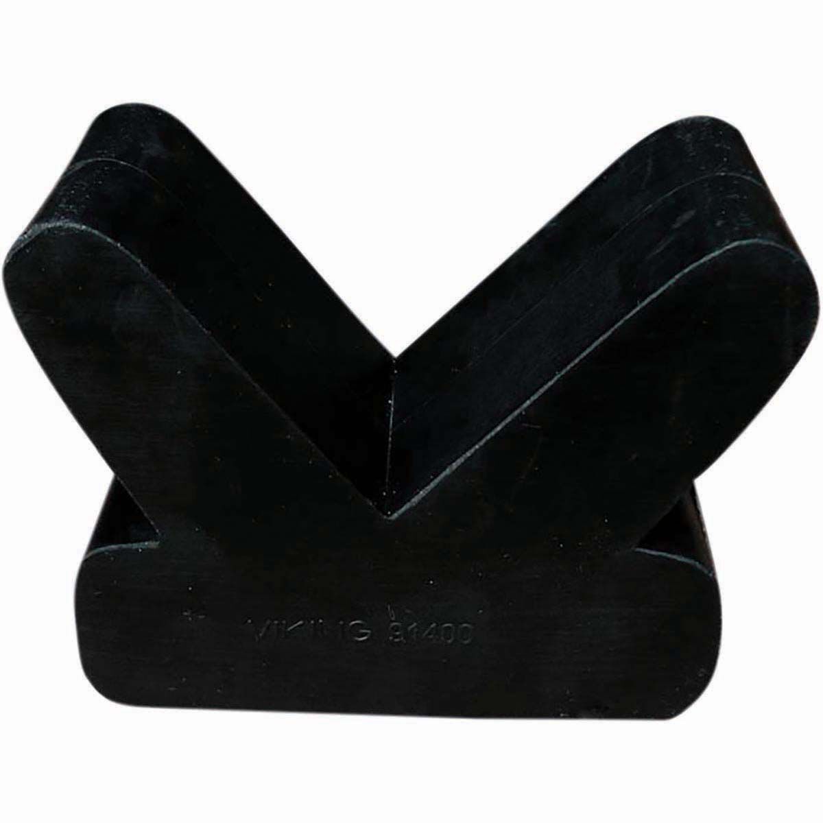 Viking Trailer Black Rubber V Block 4", , bcf_hi-res